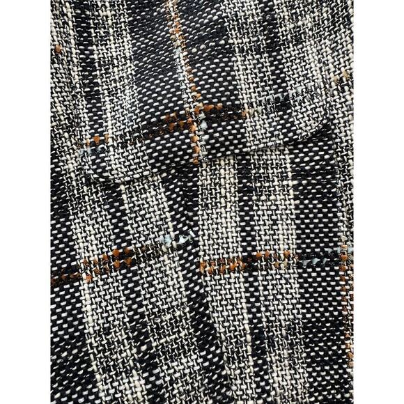 Halogen Womens Gray Libbie Plaid Tweed Blazer Jacket Size Large NWT - Picture 8 of 12